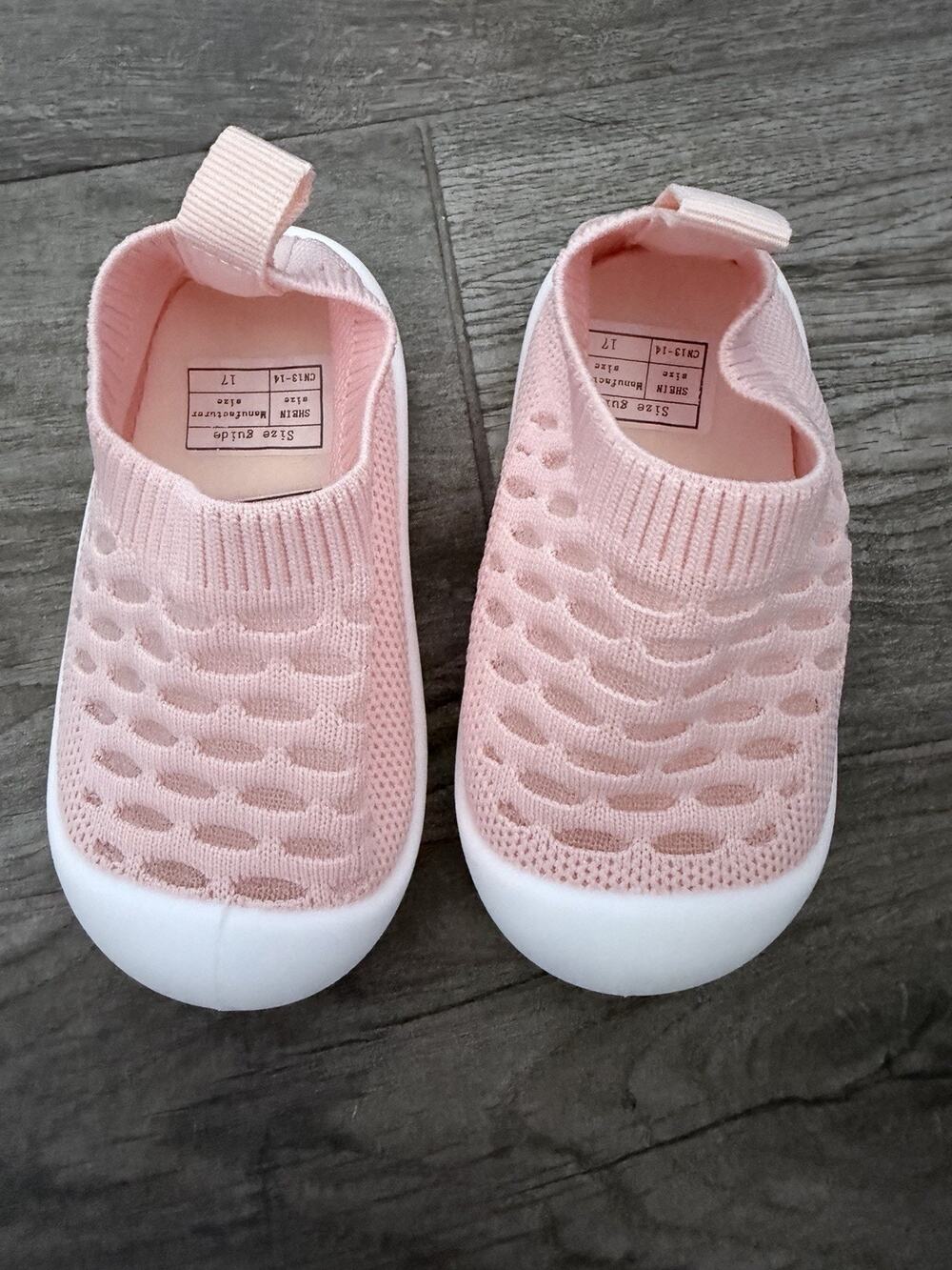 Little Girls Shoes Slip On Peach Color Size17 (2.5 9 To 12 Months)SHEIN New